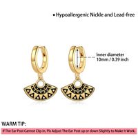 1 Pair Casual Elegant Bowtie Scallop Plating Copper 14k Gold Plated Drop Earrings main image 4