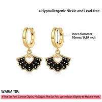 1 Pair Casual Elegant Bowtie Scallop Plating Copper 14k Gold Plated Drop Earrings main image 5