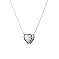 Edelstahl 304 Romantisch Einfacher Stil Überzug Herzform Halskette Mit Anhänger main image 10