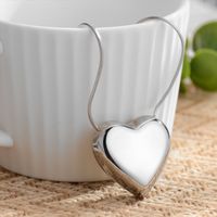 304 Stainless Steel Romantic Simple Style Plating Heart Shape Pendant Necklace sku image 2