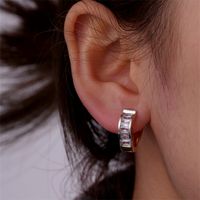1 Pair Elegant Color Block Plating Inlay Copper Zircon K Gold Plated Earrings main image 10