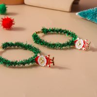 1 Piece Cute Christmas Christmas Tree Santa Claus Elk Plating Alloy Hoop Earrings main image 10