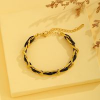 Elegant Circle Roman Numeral Butterfly Titanium Steel 18K Gold Plated Bracelets In Bulk main image 4