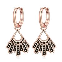 1 Pair Casual Elegant Bowtie Scallop Plating Copper 14k Gold Plated Drop Earrings sku image 1