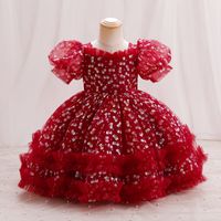 Elegant Romantisch Einfarbig Polyester Mädchen Kleider sku image 15