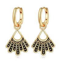 1 Pair Casual Elegant Bowtie Scallop Plating Copper 14k Gold Plated Drop Earrings sku image 6