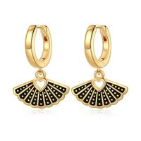 1 Pair Casual Elegant Bowtie Scallop Plating Copper 14k Gold Plated Drop Earrings sku image 7