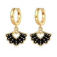 1 Pair Casual Elegant Bowtie Scallop Plating Copper 14k Gold Plated Drop Earrings sku image 12