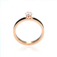 Stainless Steel None Wedding Modern Style Pastoral Plating Inlay Round Rhinestones Rings main image 4