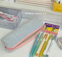 Cute Solid Color Cloth Storage Bag Makeup Bags sku image 4