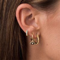 1 Pair Casual Elegant Heart Shape Asymmetrical Plating Inlay Copper Zircon 14k Gold Plated Drop Earrings main image 8