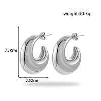 1 Pair Ig Style Simple Style Star Heart Shape Rectangle Stainless Steel Earrings main image 4