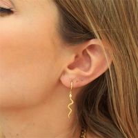 1 Pair Casual Elegant Heart Shape Asymmetrical Plating Inlay Copper Zircon 14k Gold Plated Drop Earrings main image 9