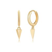 1 Pair Casual Elegant Heart Shape Asymmetrical Plating Inlay Copper Zircon 14k Gold Plated Drop Earrings sku image 2