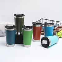 Casual Solid Color Stainless Steel Water Bottles 1 Piece main image 4