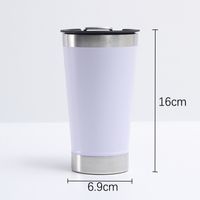 Casual Solid Color Stainless Steel Water Bottles 1 Piece sku image 1