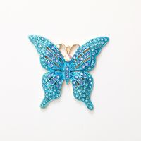 Dame Papillon Alliage Placage Incruster Diamant Artificiel Bijoux Accessoires main image 5