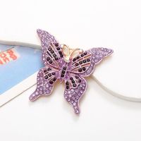 Lady Butterfly Alloy Plating Inlay Artificial Diamond Jewelry Accessories sku image 1