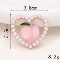 Sweet Heart Shape Metal Plating Inlay Artificial Diamond Jewelry Accessories main image 2