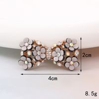 Sucré Noeud D'arc Métal Placage Incruster Perles Artificielles Diamant Artificiel Bijoux Accessoires sku image 18