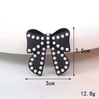 Sweet Bow Knot Metal Plating Inlay Artificial Pearls Artificial Diamond Jewelry Accessories sku image 17