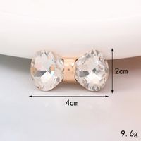 Sucré Noeud D'arc Métal Placage Incruster Perles Artificielles Diamant Artificiel Bijoux Accessoires sku image 7