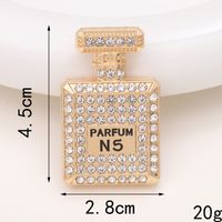 Basic Perfume Bottle Metal Plating Inlay Artificial Gemstones Artificial Pearls Jewelry Accessories main image 3