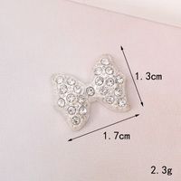 Sweet Bow Knot Metal Plating Inlay Artificial Pearls Artificial Diamond Jewelry Accessories sku image 3