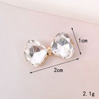 Sweet Bow Knot Metal Plating Inlay Artificial Pearls Artificial Diamond Jewelry Accessories sku image 1