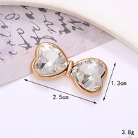 Sweet Bow Knot Metal Plating Inlay Artificial Pearls Artificial Diamond Jewelry Accessories sku image 6