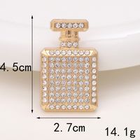 Basic Perfume Bottle Metal Plating Inlay Artificial Gemstones Artificial Pearls Jewelry Accessories sku image 10