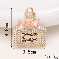 Basic Perfume Bottle Metal Plating Inlay Artificial Gemstones Artificial Pearls Jewelry Accessories sku image 11