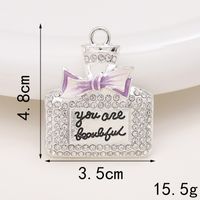 Basic Perfume Bottle Metal Plating Inlay Artificial Gemstones Artificial Pearls Jewelry Accessories sku image 14