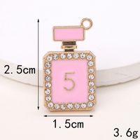 Basic Perfume Bottle Metal Plating Inlay Artificial Gemstones Artificial Pearls Jewelry Accessories sku image 3
