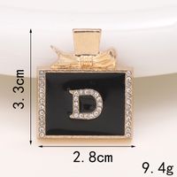Basic Perfume Bottle Metal Plating Inlay Artificial Gemstones Artificial Pearls Jewelry Accessories sku image 4