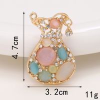Basic Perfume Bottle Metal Plating Inlay Artificial Gemstones Artificial Pearls Jewelry Accessories sku image 15
