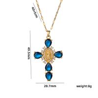 Simple Style Star Heart Shape Stainless Steel Plating Inlay Zircon 18k Gold Plated Pendant Necklace sku image 1