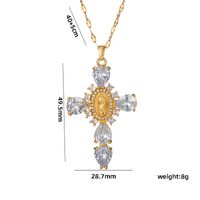 Simple Style Star Heart Shape Stainless Steel Plating Inlay Zircon 18k Gold Plated Pendant Necklace sku image 4