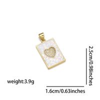 Basic Cross Heart Shape Alloy Plating 18k Gold Plated Jewelry Accessories sku image 1