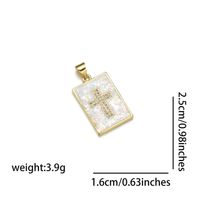 Basic Cross Heart Shape Alloy Plating 18k Gold Plated Jewelry Accessories sku image 3
