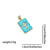 Basic Cross Heart Shape Alloy Plating 18k Gold Plated Jewelry Accessories sku image 4