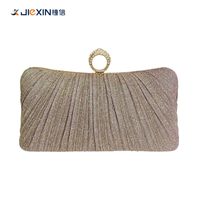 Women's Medium All Seasons Polyester Metal Solid Color Vintage Style Pillow Shape Lock Clasp Evening Bag sku image 4