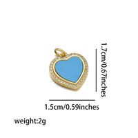 Basic Animal Heart Shape Copper Plating 18k Gold Plated Jewelry Accessories sku image 1