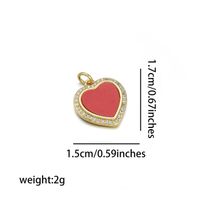 Basic Animal Heart Shape Copper Plating 18k Gold Plated Jewelry Accessories sku image 2