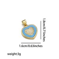 Basic Animal Heart Shape Copper Plating 18k Gold Plated Jewelry Accessories sku image 3