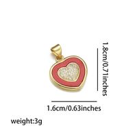 Basic Animal Heart Shape Copper Plating 18k Gold Plated Jewelry Accessories sku image 4