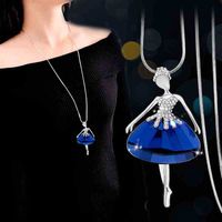 Classic Style Cartoon Alloy Crystal Glass Women's Sweater Chain main image 1