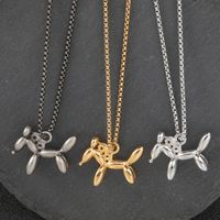 304 Stainless Steel 18K Gold Plated Cute Polishing Animal Pendant Necklace main image 3