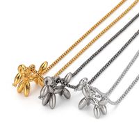 304 Stainless Steel 18K Gold Plated Cute Polishing Animal Pendant Necklace main image 6