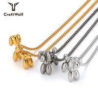 304 Stainless Steel 18K Gold Plated Original Design Polishing Animal Pendant Necklace main image 1